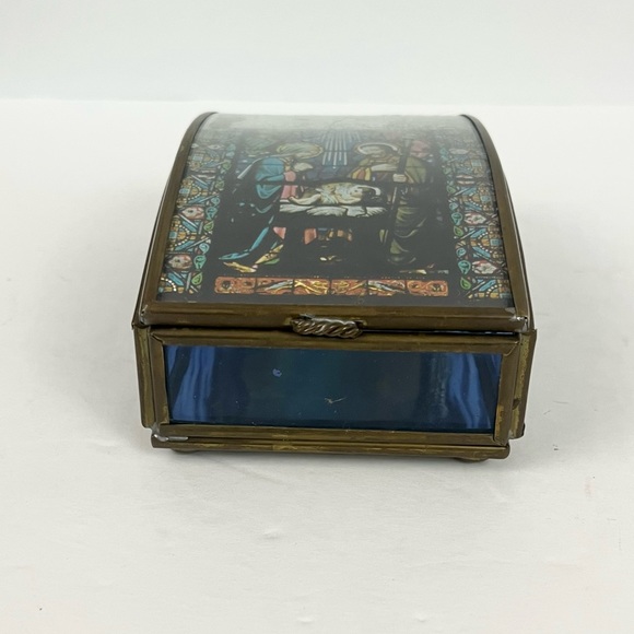 Handcrafted Via Vermont Trinket Jewelry Box Handcrafted Mexico Nativity Scene - Picture 3 of 13